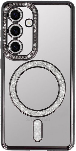 TopQ Bling Magsafe Back Cover for Samsung A26 5G Black - Phone Cover - Main image