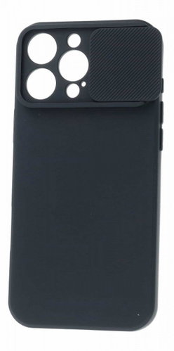 TopQ Camshield Soft Back Cover for iPhone 16 Pro Black - Phone Cover - Main image