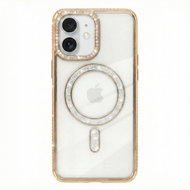 TopQ Zadní kryt Bling Magsafe pro iPhone 16 zlatý - Phone Cover