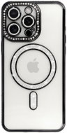 TopQ Zadní kryt Bling Magsafe pro iPhone 15 Pro černý - Phone Cover