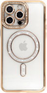 TopQ Zadní kryt Bling Magsafe pro iPhone 14 Pro zlatý - Phone Cover