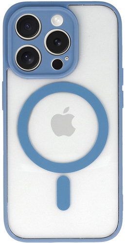 TopQ Acrylic Colour MagSafe Back Cover for iPhone 16 Pro, Light Blue - Phone Cover - Main image