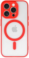 TopQ Acrylic Colour MagSafe Back Cover for iPhone 16 Pro Red - Phone Cover