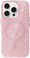 TopQ Magsafe Slim Shiny Back Cover for iPhone 15 Pro Max Light Pink - Phone Cover