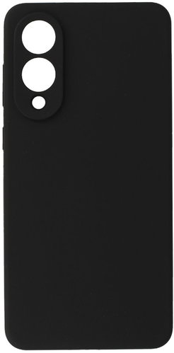 TopQ Silicone Lite Back Cover for Samsung Galaxy S25 Edge black - Phone Cover - Main image