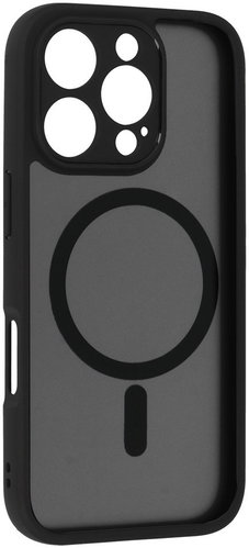 TopQ Full Matte Mag Cover for iPhone 16 Pro Max black - Phone Cover - Main image