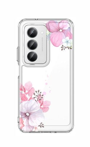 TopQ Image Rigid Case for Xiaomi Redmi 15 Violet Blossom - Phone Cover - Main image