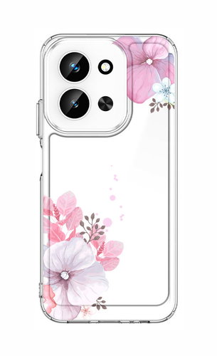 TopQ Image Case for Xiaomi Redmi 15C Rigid Violet Blossom - Phone Cover - Main image