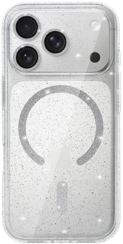 TopQ Glitter Magsafe Back Cover for iPhone 17 Pro Transparent - Phone Cover - Main image