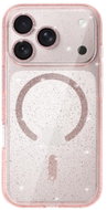 TopQ Zadní kryt Glitter Magsafe pro iPhone 17 Pro pink clear - Phone Cover