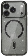 TopQ Zadní kryt Glitter Magsafe pro iPhone 17 Pro Max black clear - Phone Cover