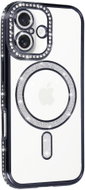TopQ Zadní kryt Bling Magsafe pro iPhone 17 black - Phone Cover