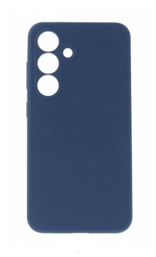 TopQ Silicone Lite Back Cover for Samsung Galaxy S25 FE Navy - Phone Cover - Main image