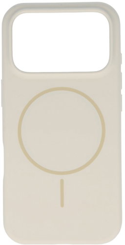 TopQ Magsafe Slim Silicone Back Cover for iPhone 17 Pro stone - Phone Cover - Main image