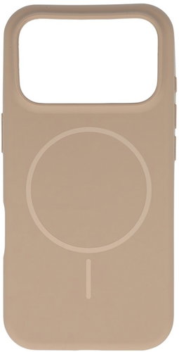 TopQ Magsafe Slim Silicone Back Cover for iPhone 17 Pro brown - Phone Cover - Main image