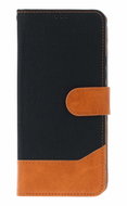 TopQ Pouzdro Jeans Xiaomi Redmi Note 14 Knížkové černé - Phone Case