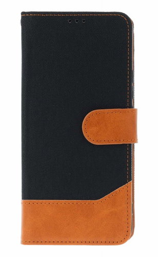 TopQ Jeans Case for Xiaomi Redmi Note 14 Book-Style Black - Phone Case - Main image
