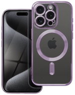 TopQ Cover Electro iPhone 15 Pro MagSafe with purple frame 115597 - Phone Cover