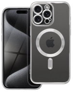 TopQ Kryt Electro iPhone 15 Pro Max MagSafe se stříbrným rámečkem 115612 - Phone Cover