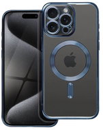 TopQ Kryt Electro iPhone 15 Pro Max MagSafe s tmavě modrým rámečkem 115611 - Phone Cover