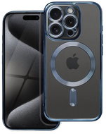 TopQ Cover Electro iPhone 15 Pro MagSafe with dark blue frame 115603 - Phone Cover