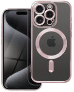TopQ Kryt Electro iPhone 15 Pro MagSafe s růžovým rámečkem 115600 - Phone Cover