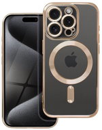 TopQ Cover Electro iPhone 15 Pro MagSafe with gold frame 115599 - Phone Cover