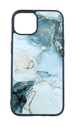 TopQ Kryt Marble iPhone 14 pevný Smoky Color 110479 - Phone Cover - Main image
