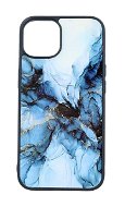 TopQ Kryt Marble iPhone 14 pevný Smoky Blue 110477 - Phone Cover