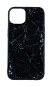 TopQ Kryt Marble iPhone 14 pevný Smoky Black 110476 - Phone Cover