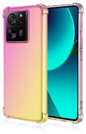 TopQ Kryt Xiaomi 13T Shock duhový růžovo-žlutý 110452 - Phone Cover