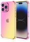 TopQ Kryt iPhone 14 Pro Shock duhový růžovo-žlutý 110287 - Phone Cover
