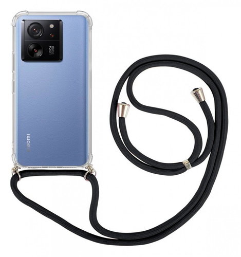 TopQ Kryt Xiaomi 13T s černou šňůrkou průhledný 110278 - Phone Cover - Main image