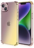 TopQ Kryt iPhone 13 Shock dúhový purpurovo-žltý 109770 - Kryt na mobil