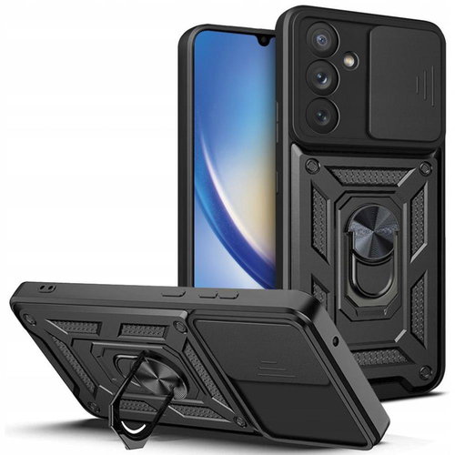 TopQ Kryt Armor Lens Samsung A35 ultra odolný černý 115718 - Phone Cover - Main image