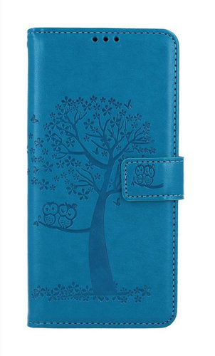 TopQ Pouzdro Xiaomi Redmi Note 12 knížkové Tyrkysový strom sovičky 111679 - Phone Case - Main image