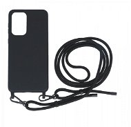 TopQ Kryt Simple Samsung A23 5G černý se šňůrkou111367 - Kryt na mobil