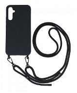 TopQ Kryt Simple Samsung S23 čierny so šnúrkou111337 - Kryt na mobil
