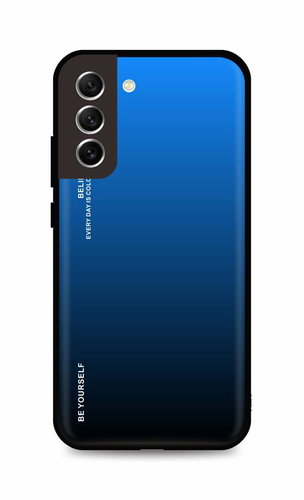 TopQ Kryt LUXURY Samsung S21 FE pevný duhový modrý 110999 - Phone Cover - Main image