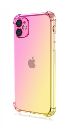 TopQ Cover iPhone 11 Shock rainbow pink-yellow 109751 - Phone Cover - Main image