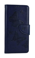 TopQ Pouzdro Xiaomi Redmi Note 12 knížkové Butterfly modré tmavé 112016 - Phone Case