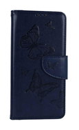 TopQ Pouzdro Xiaomi Redmi Note 12S knížkové Butterfly modré tmavé 111957 - Phone Case