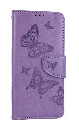 TopQ Pouzdro Samsung A14 knížkové Butterfly fialové 111954 - Phone Case - Main image