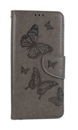 TopQ Case Samsung A14 book Butterfly gray 111953 - Phone Case