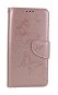 TopQ Puzdro Samsung A54 5G knižkové Butterfly ružové svetlé 111886 - Puzdro na mobil