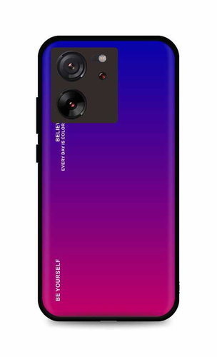 TopQ Kryt LUXURY Xiaomi 13T pevný duhový fialový 111529 - Phone Cover - Main image