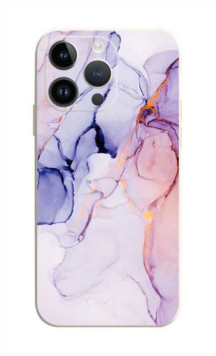 TopQ Kryt iPhone 14 Pro Mramor růžovo-fialový 110931 - Phone Cover - Main image