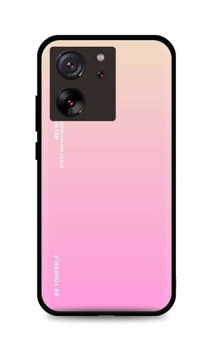 TopQ Kryt LUXURY Xiaomi 13T Pro pevný duhový meruňkový 111554 - Phone Cover - Main image