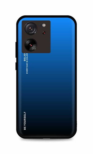 TopQ Kryt LUXURY Xiaomi 13T Pro pevný duhový modrý 111548 - Phone Cover - Main image