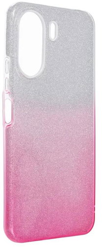 TopQ Kryt Xiaomi Redmi 13C glitter stříbrno-růžový 116638 - Phone Cover - Main image